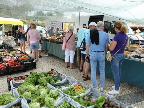 Market along the rivers in Alvor, Portugal