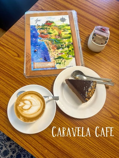 Drink from Caravela Cafe Coffee Shop in Goa, India