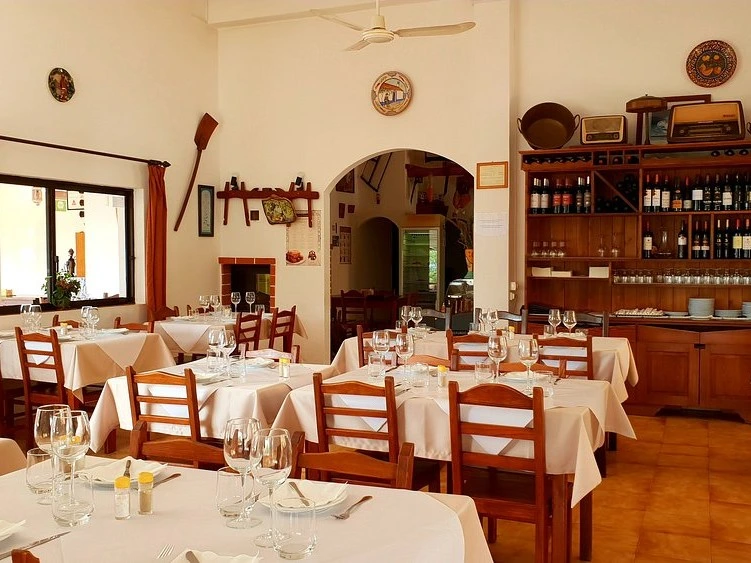 Foz De Banho Restaurant Interior in Monchique