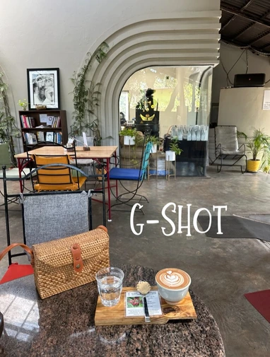 Drinks from G-Shot Coffee Shop in Goa, India