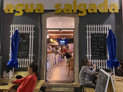Agua Salgada Bistro Pub entrance in Sagres