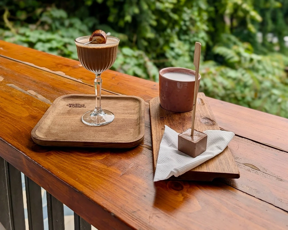 Drinks from Maverick and Farmer Coffee Shop in Goa, India