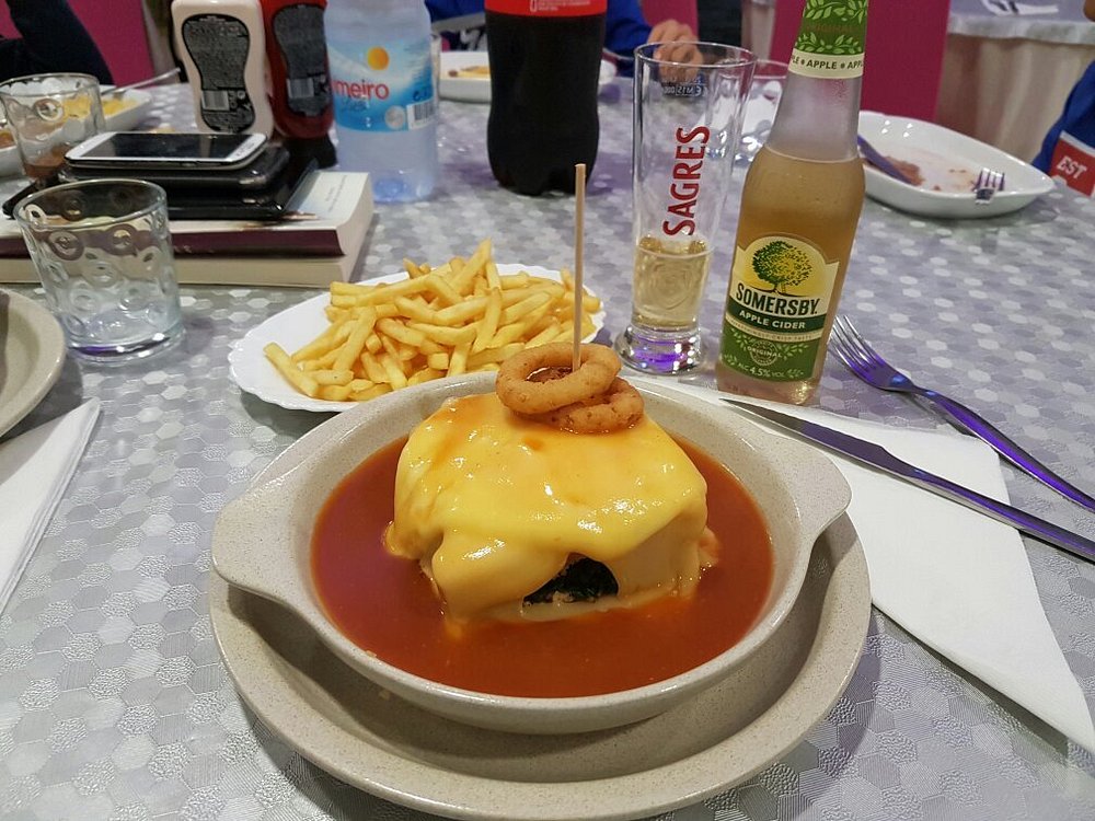 Francesinha Plate in Portimao at Snack Bar Brutal