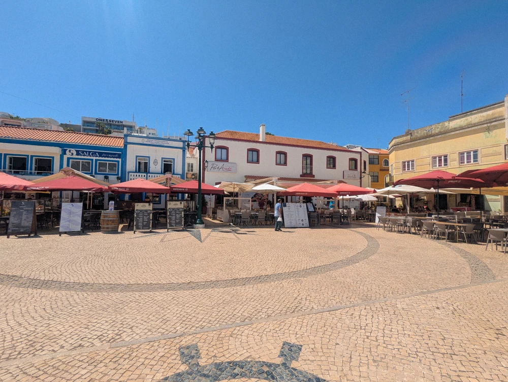 Historic City Square In Ferragudo
