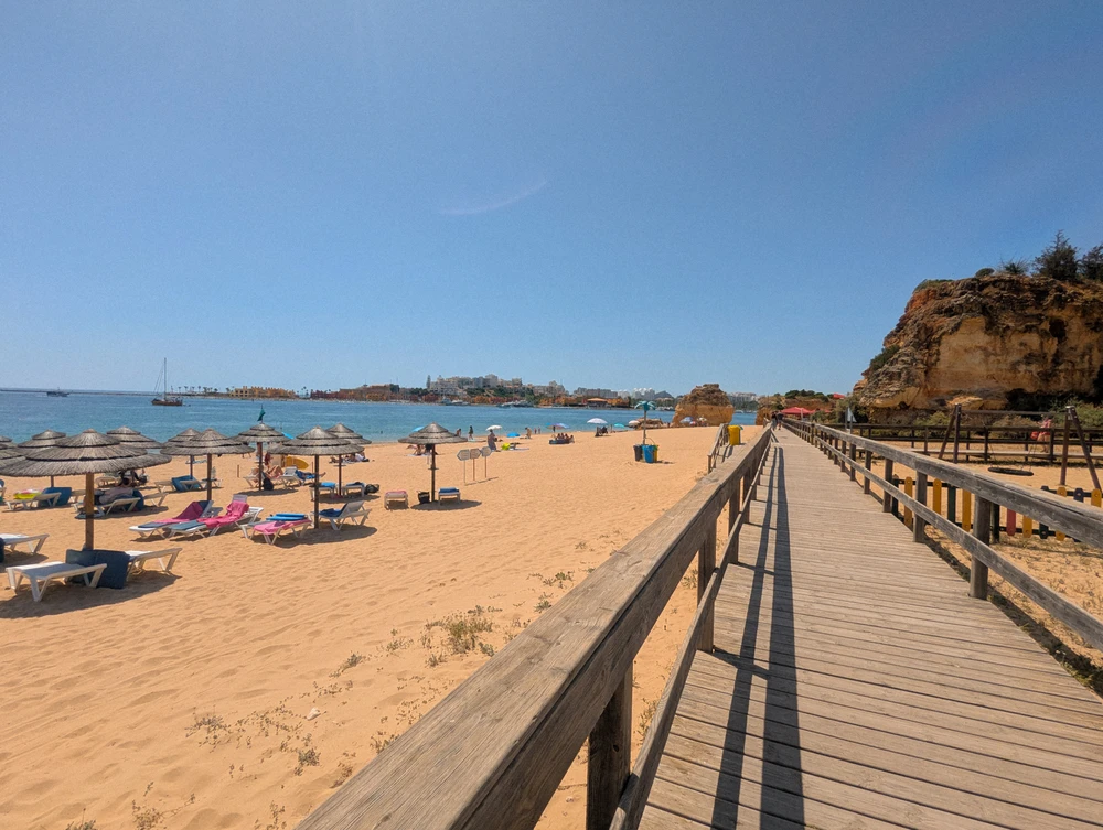 Praia Grande Beach Boardwalk in Ferragudo