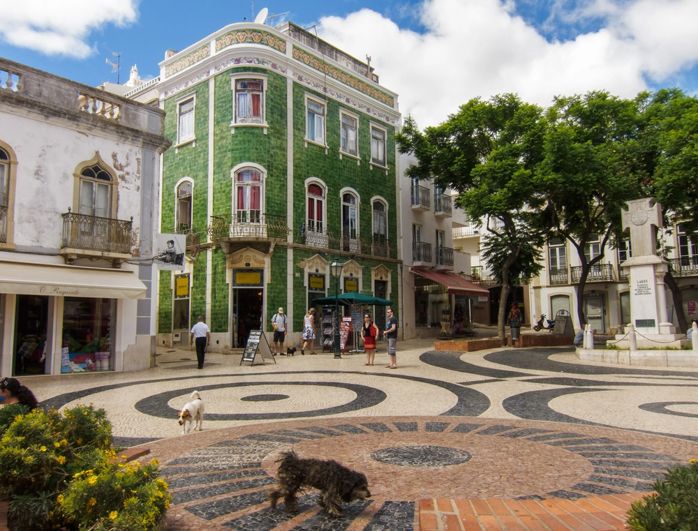 Historical city centre square in Lagos