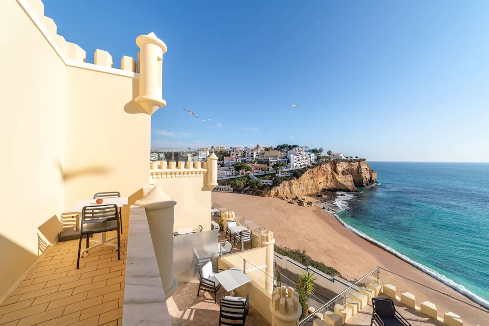 View from O Castelo Guest House in Carvoeiro